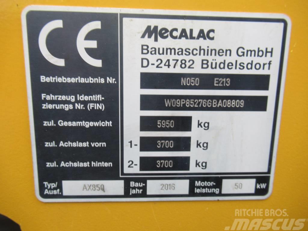 Mecalac AX 850 35KM/H Gumikerekes homlokrakodók
