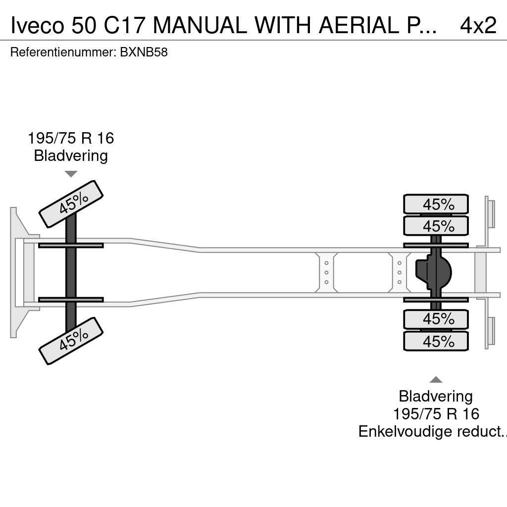 Iveco 50 C17 MANUAL WITH AERIAL PLATFORM Teherautóra szerelt emelők és állványok