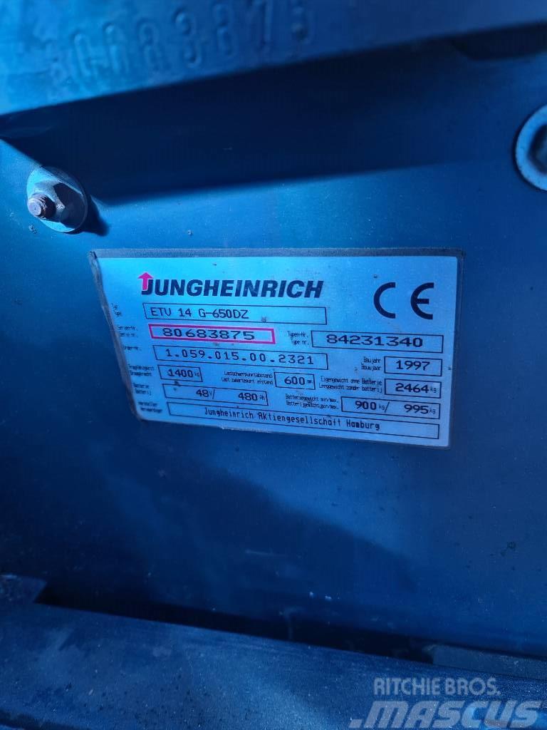Jungheinrich ETV 14 Tolóoszlopos targonca