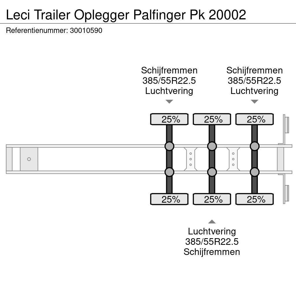 Leci Trailer Oplegger Palfinger Pk 20002 Platós / Ponyvás félpótkocsik