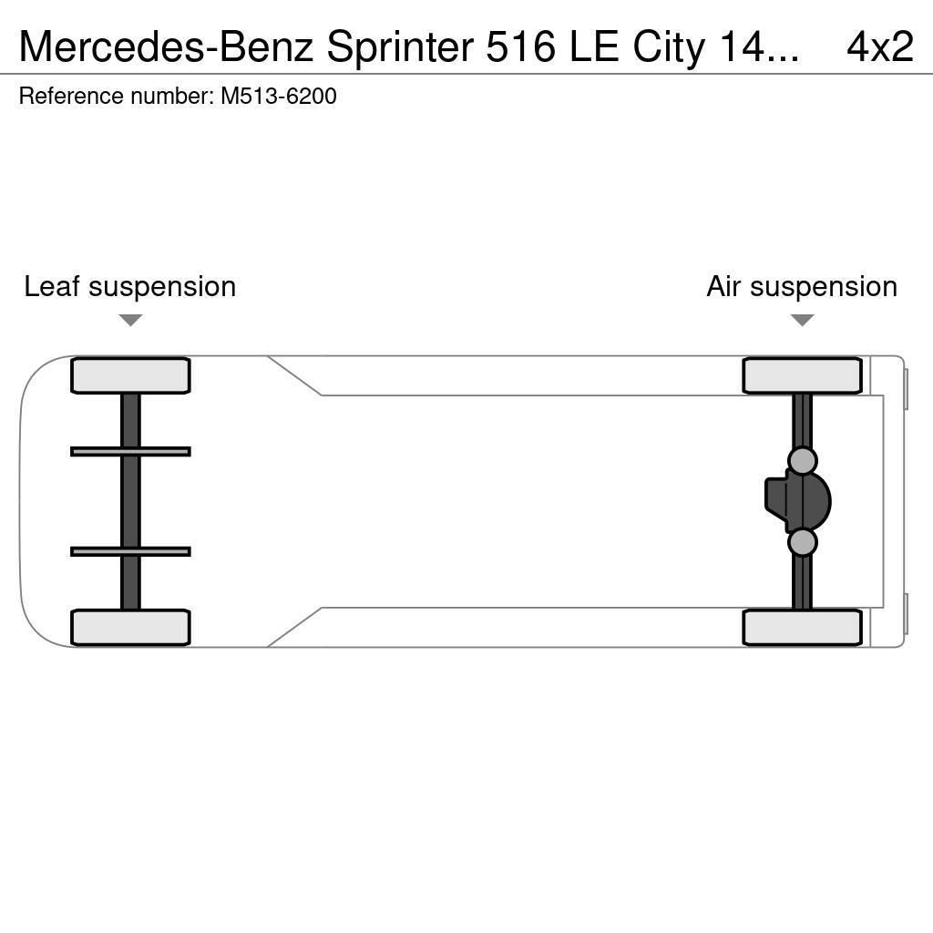 Mercedes-Benz Sprinter 516 LE City 14 PCS AVAILABLE / PASSANGERS Városi buszok