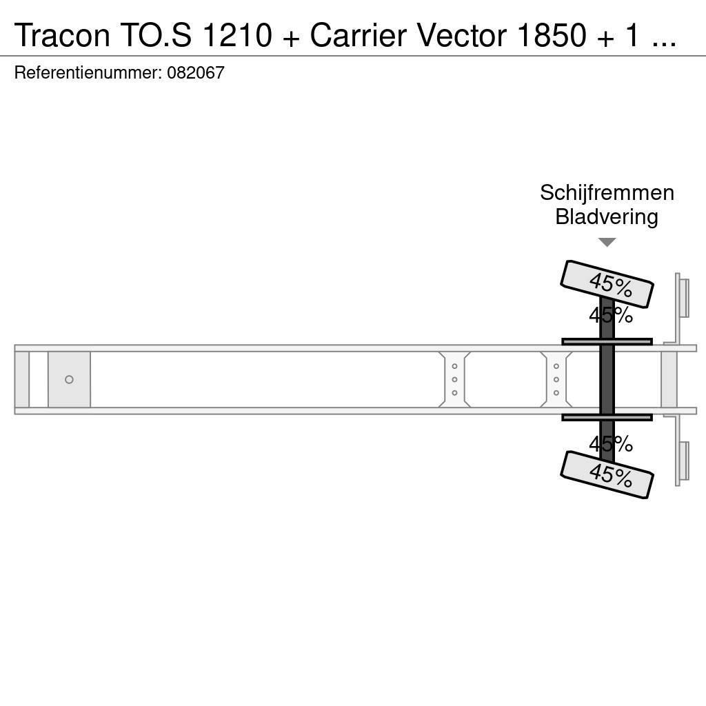 Tracon TO.S 1210 + Carrier Vector 1850 + 1 AXLE Hűtős félpótkocsik