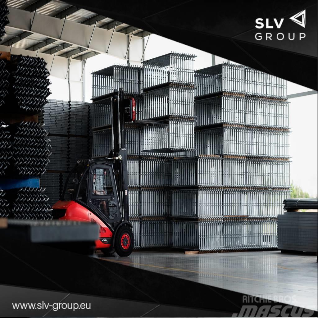  SLV GROUP 500 m2 Gerüst Fassadengerüst Stahl Állvány felszerelések