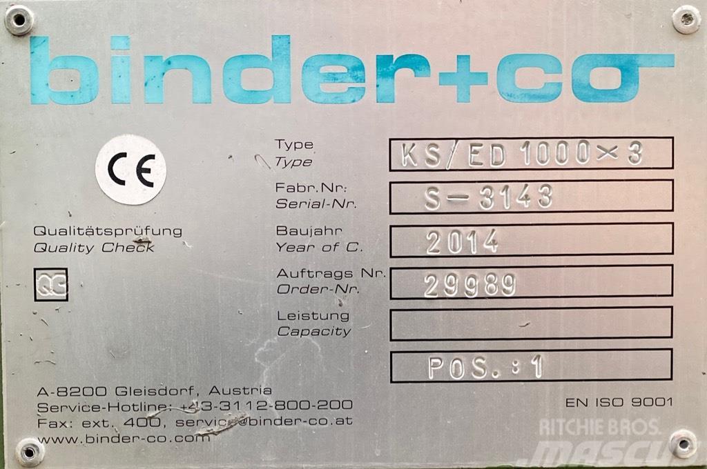  Binder KS/ED 1000 x 3 Osztályozó berendezések