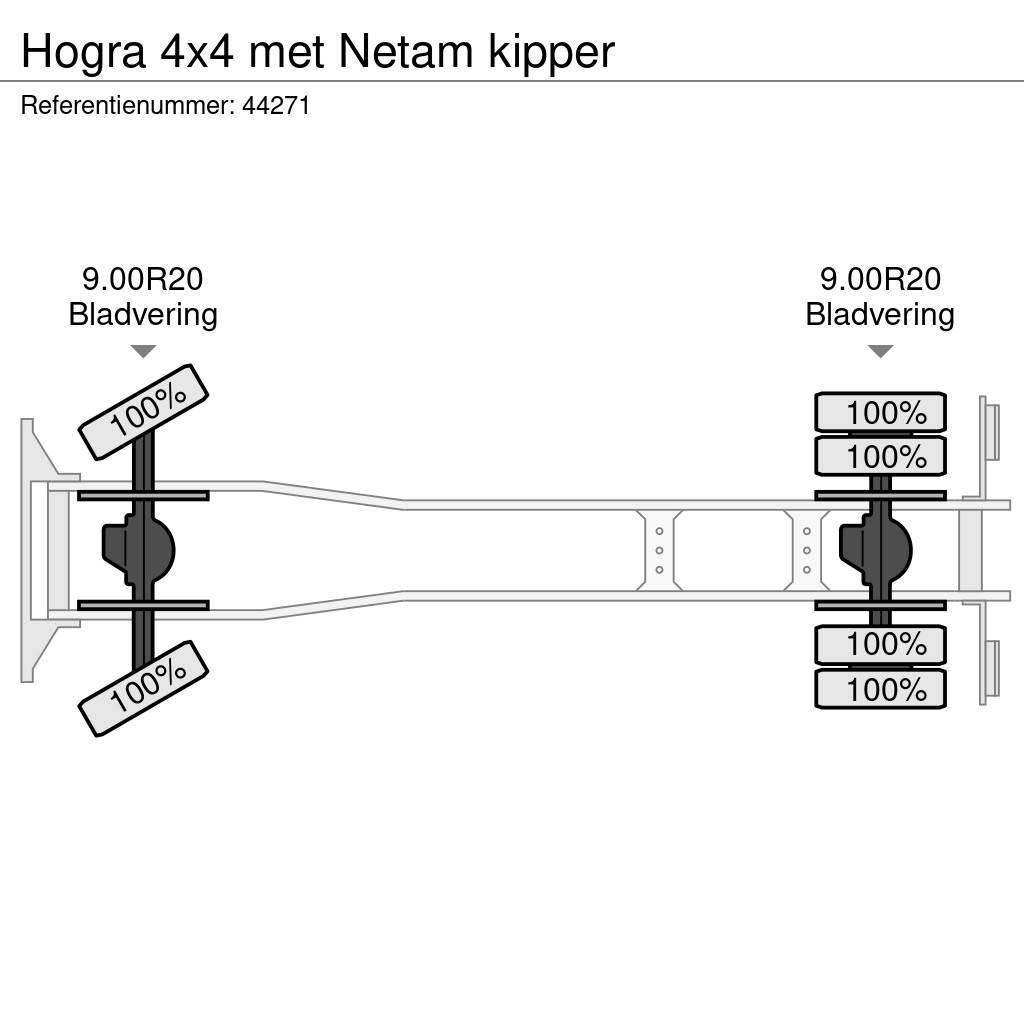  Hogra 4x4 met Netam kipper Billenő teherautók
