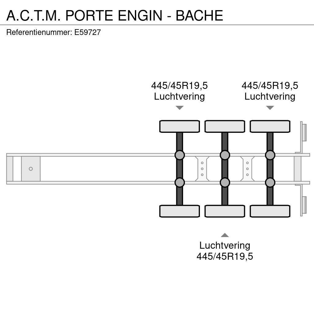  A.C.T.M. PORTE ENGIN - BACHE Mélybölcsős félpótkocsik