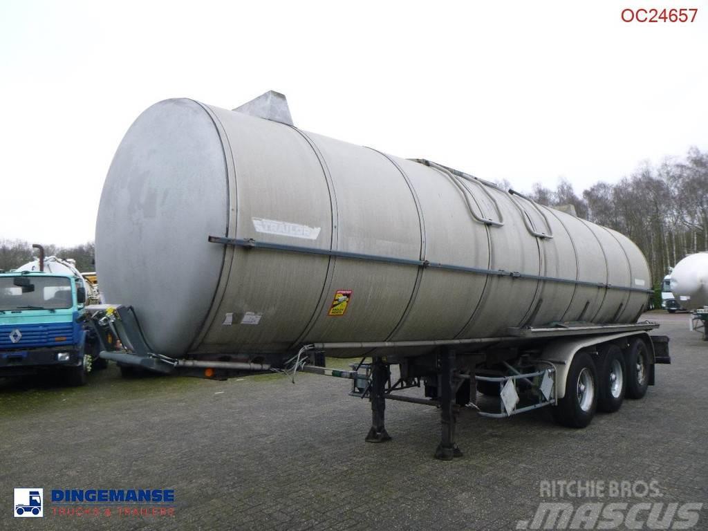Trailor Heavy oil / bitumen tank steel 31.1 m3 / 1 comp Tartályos félpótkocsik