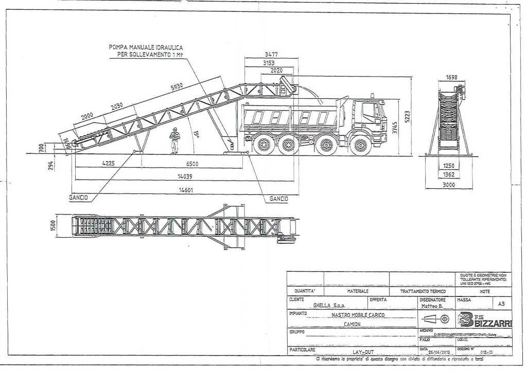  F.lli Bizzarri Nastro Trasportatore NTS80/15 Egyéb Földalatti Felszerelések