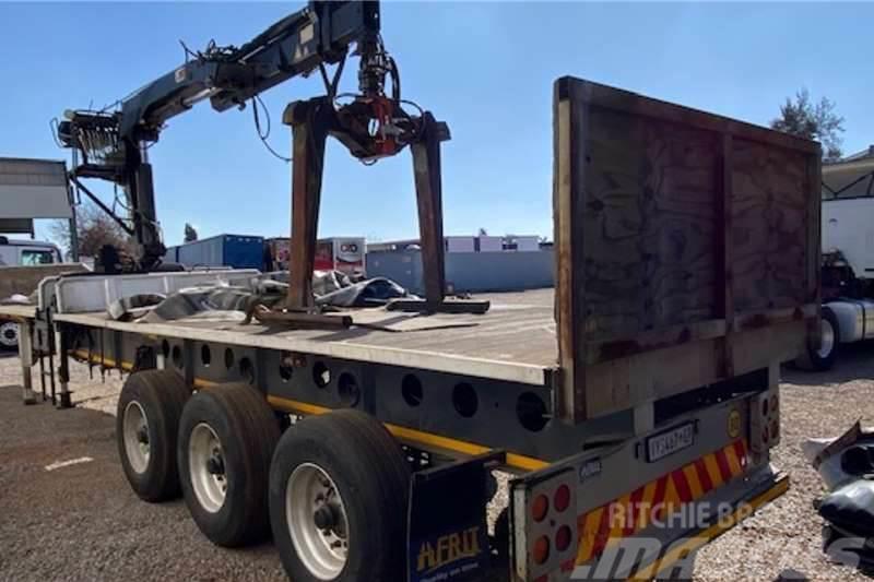 Afrit Aluminium Tri Axle Brick Crane Trailer Egyéb pótkocsik