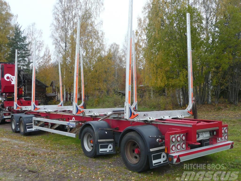 Parator Timmersläp Rönkszállító pótkocsik