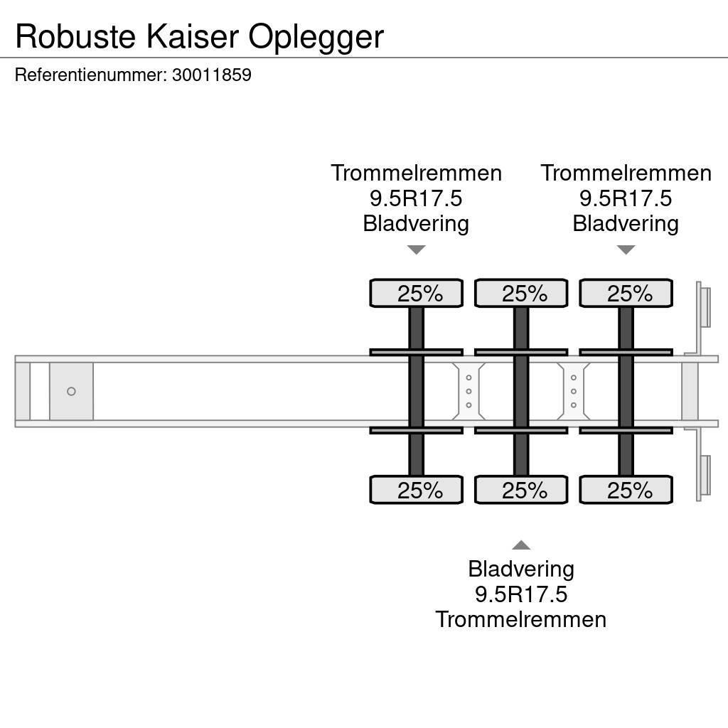 Robuste Kaiser Oplegger Mélybölcsős félpótkocsik