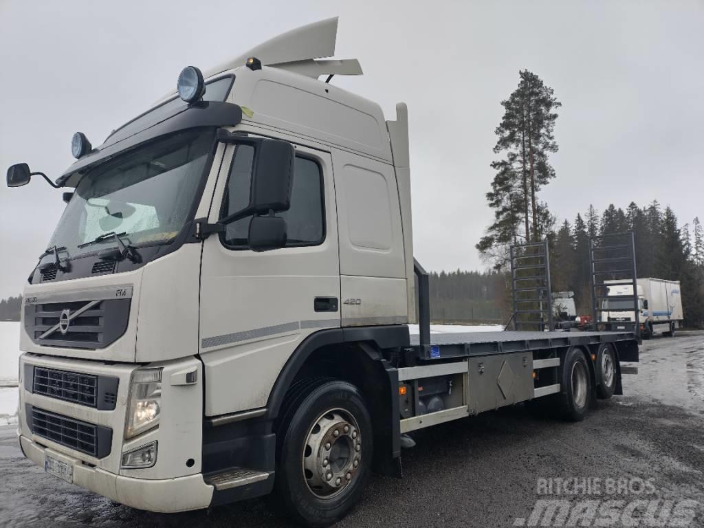 Volvo FM13 6x2 UUSI koneenkuljetuslava, vetovarustus Platós / Ponyvás teherautók