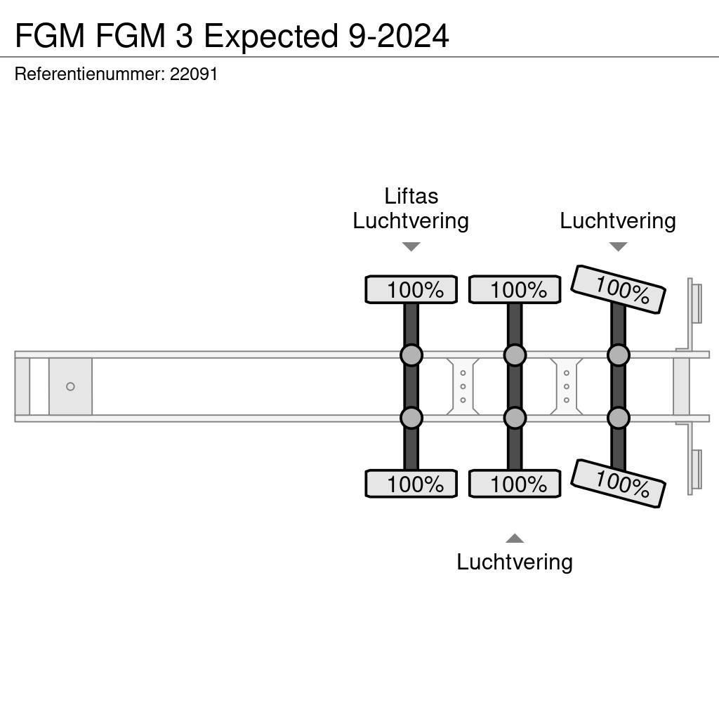 FGM 3 Expected 9-2024 Platós / Ponyvás félpótkocsik