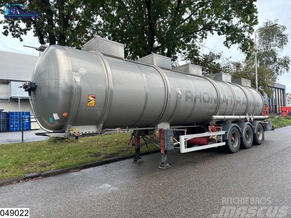 Magyar Chemie 34500 Liter, RVS tank, 1 Compartment Tartályos félpótkocsik