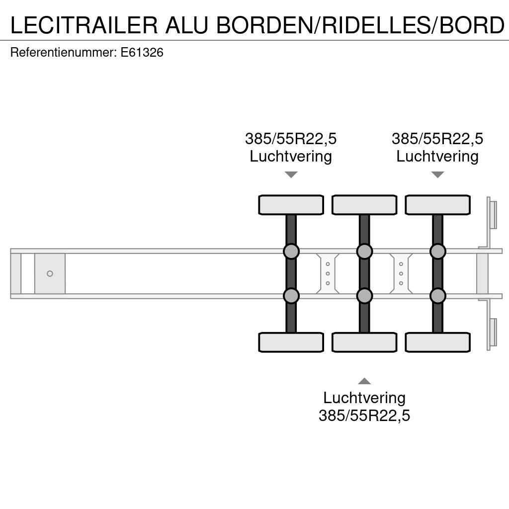 Lecitrailer ALU BORDEN/RIDELLES/BORD Dobozos félpótkocsik
