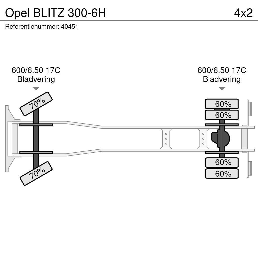 Opel BLITZ 300-6H Platós / Ponyvás teherautók