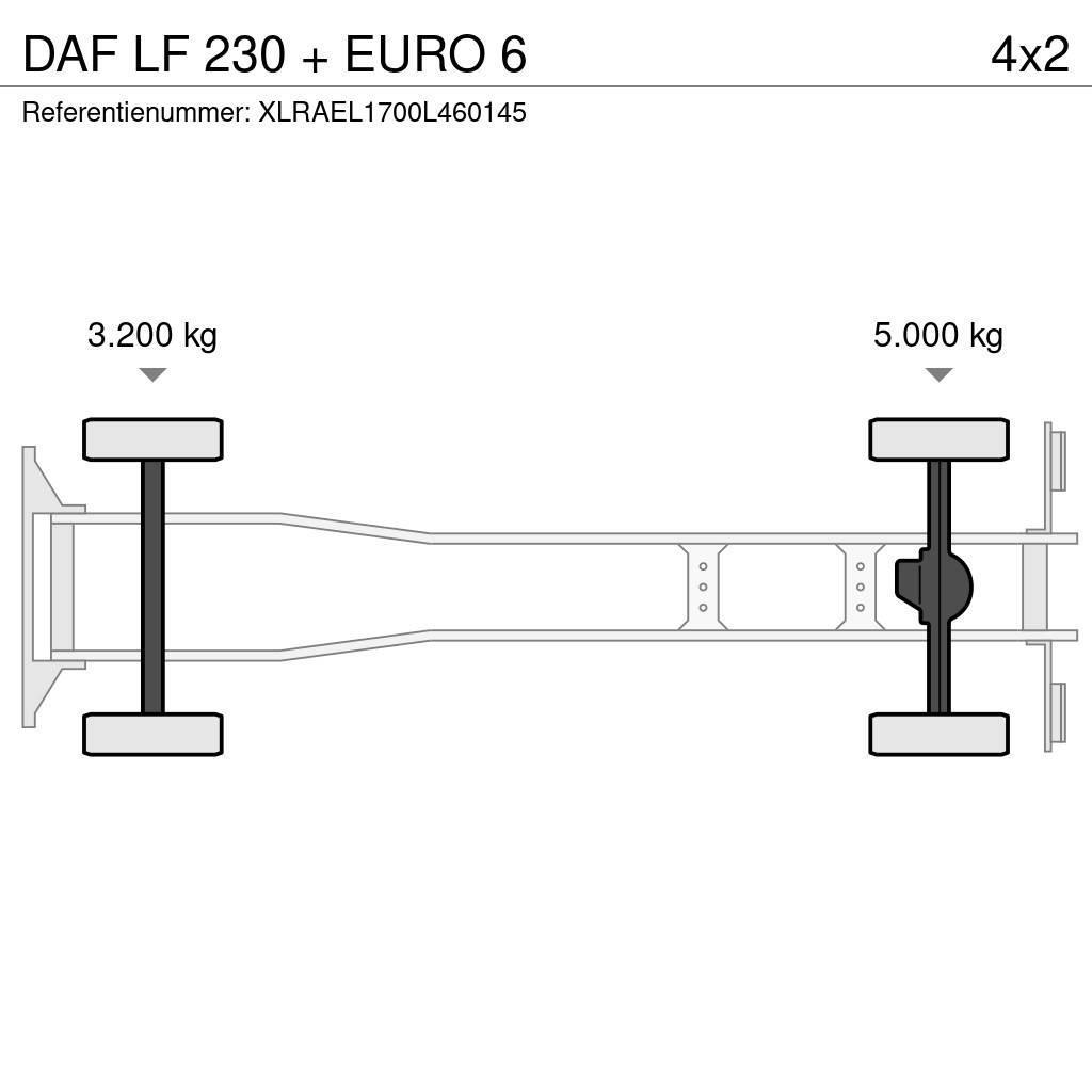 DAF LF 230 + EURO 6 Dobozos teherautók