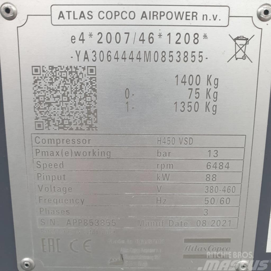 Atlas Copco E-Air H450 VSD Kompresszorok