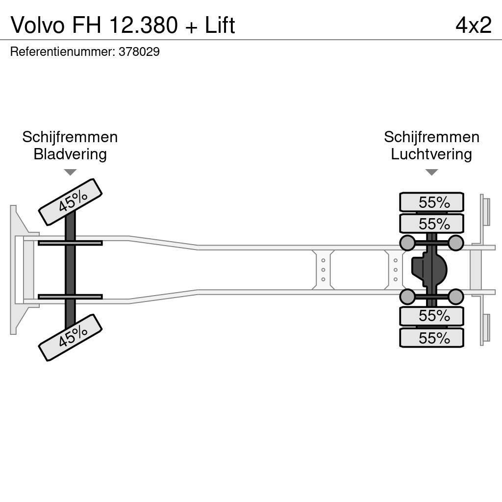 Volvo FH 12.380 + Lift Állatszállító teherautók