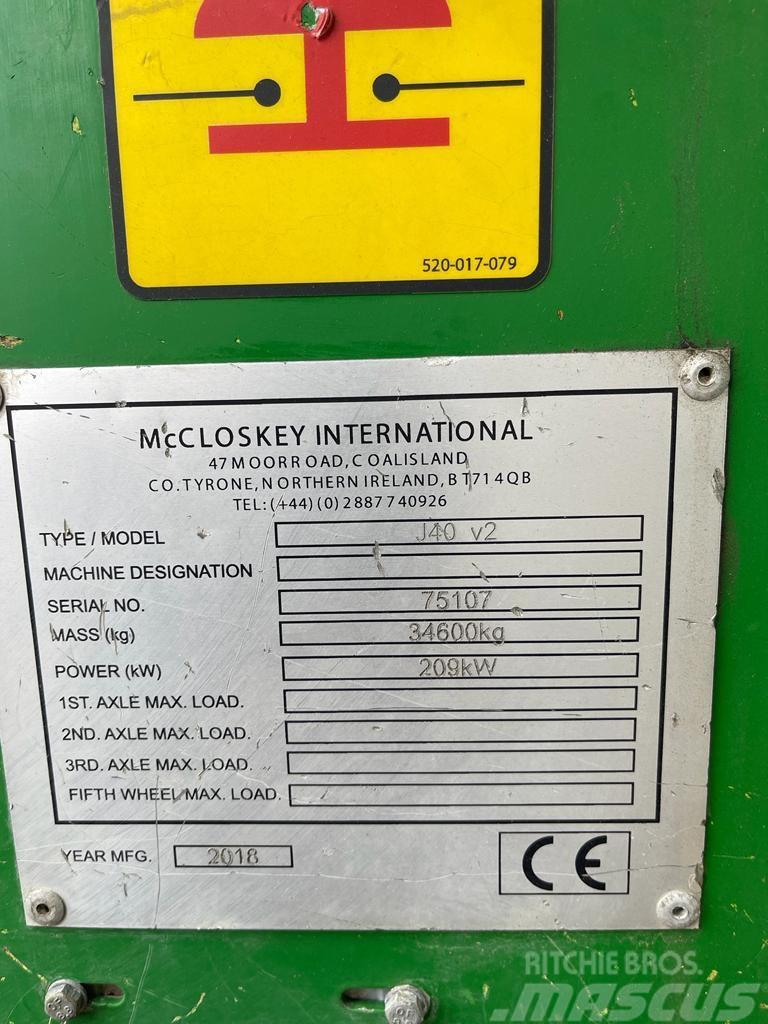 McCloskey J40 v2 Mobil törőgépek