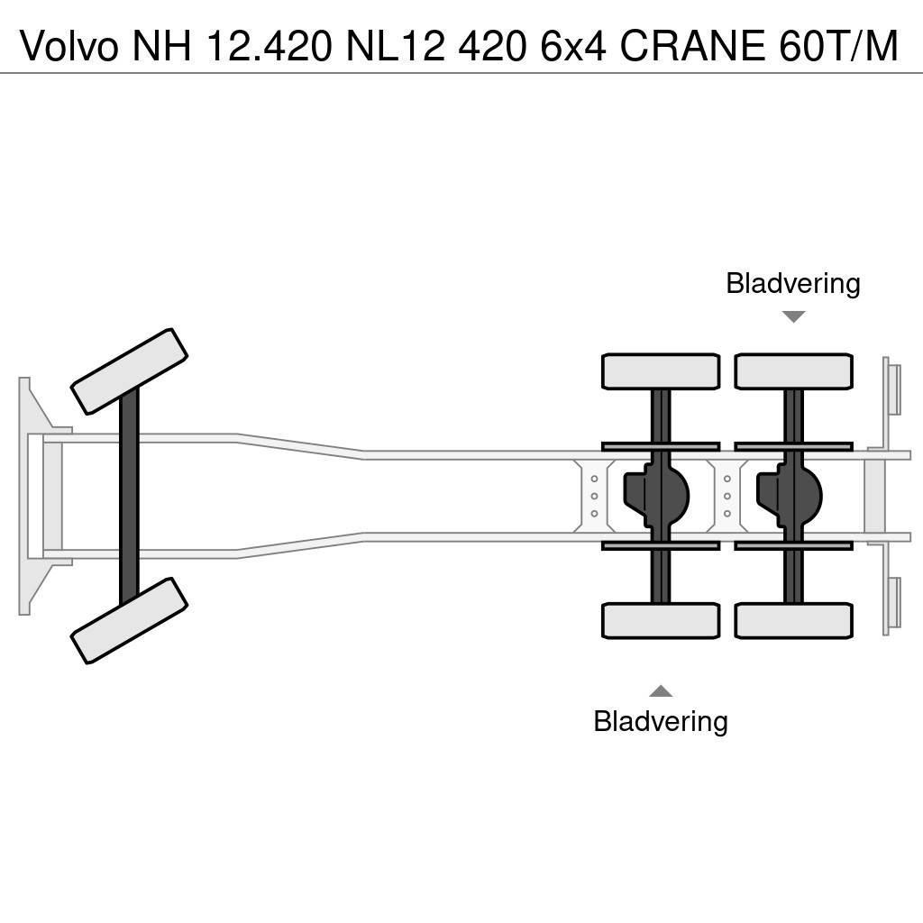 Volvo NH 12.420 NL12 420 6x4 CRANE 60T/M Terepdaruk
