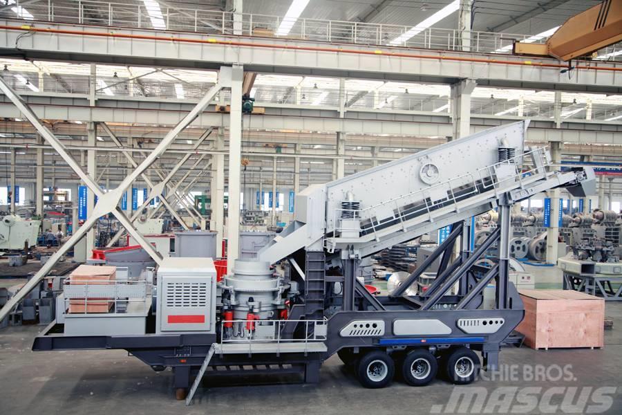 Liming Y3S2160 Mobile hydraulic Cone Crusher with Screen Mobil törőgépek