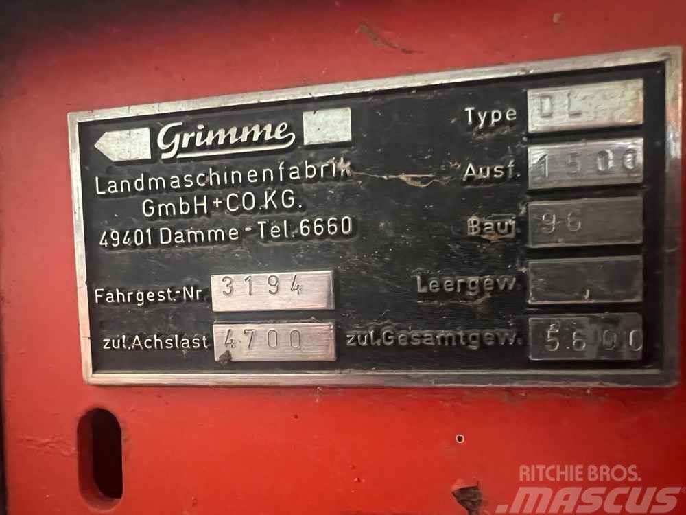 Grimme DL1500 Burgonya kombájnok és kiszedők