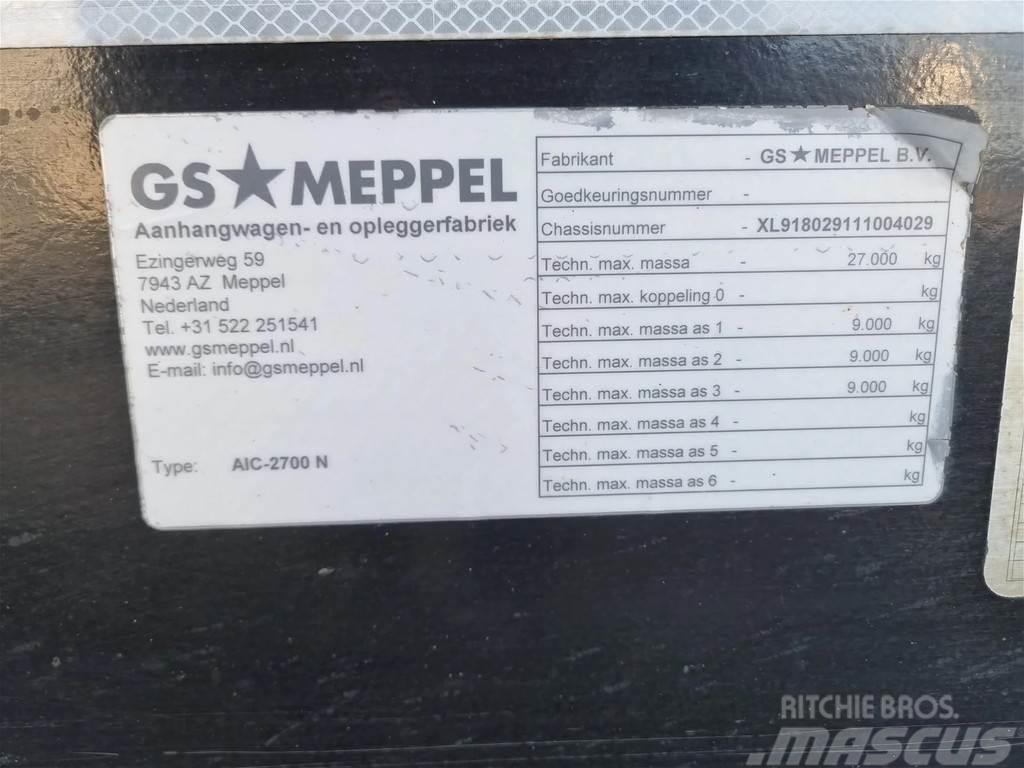 GS Meppel AIC-2700 N container aanhanger Konténer keret / Konténeremelő pótkocsik