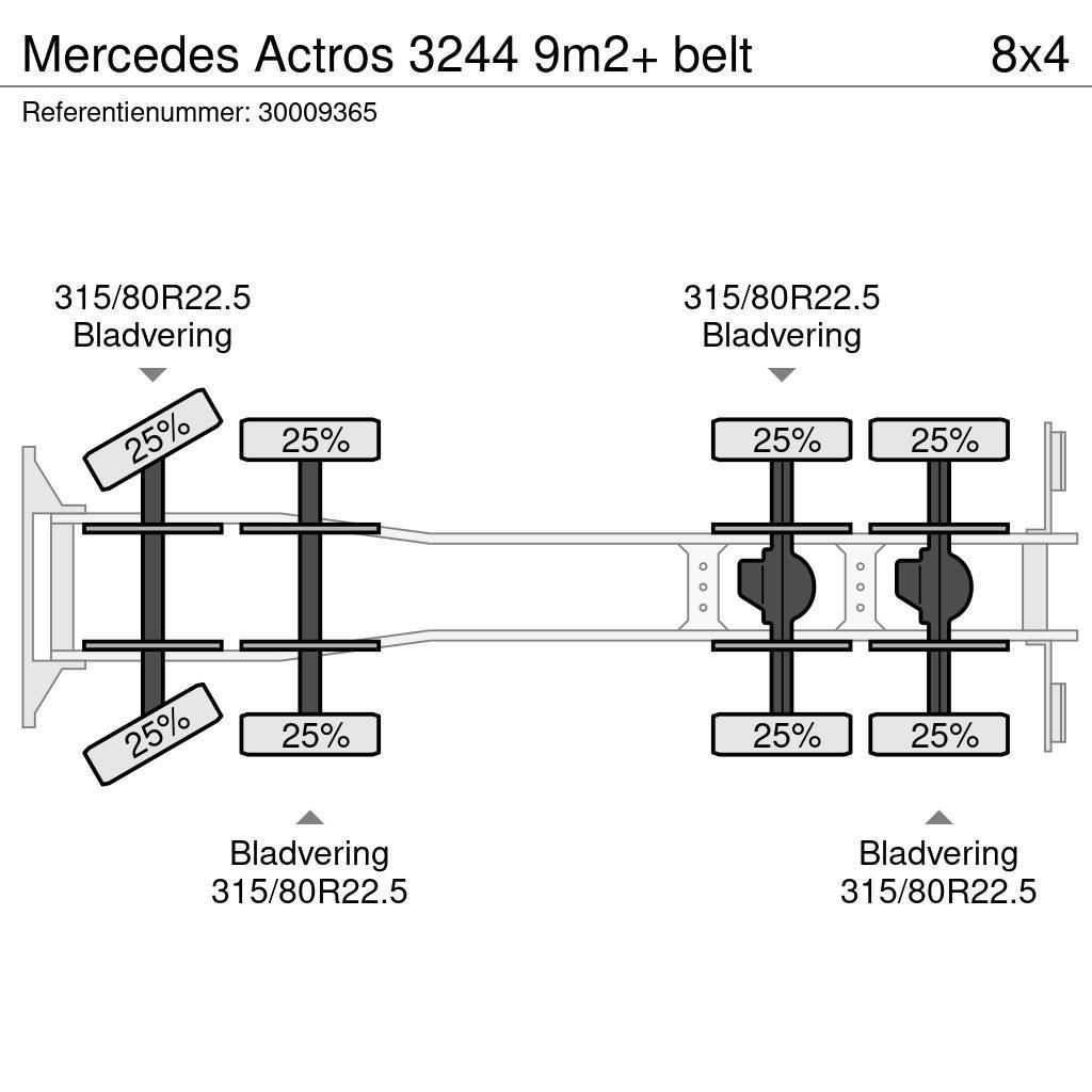 Mercedes-Benz Actros 3244 9m2+ belt Betonkeverők/Betonpumpák