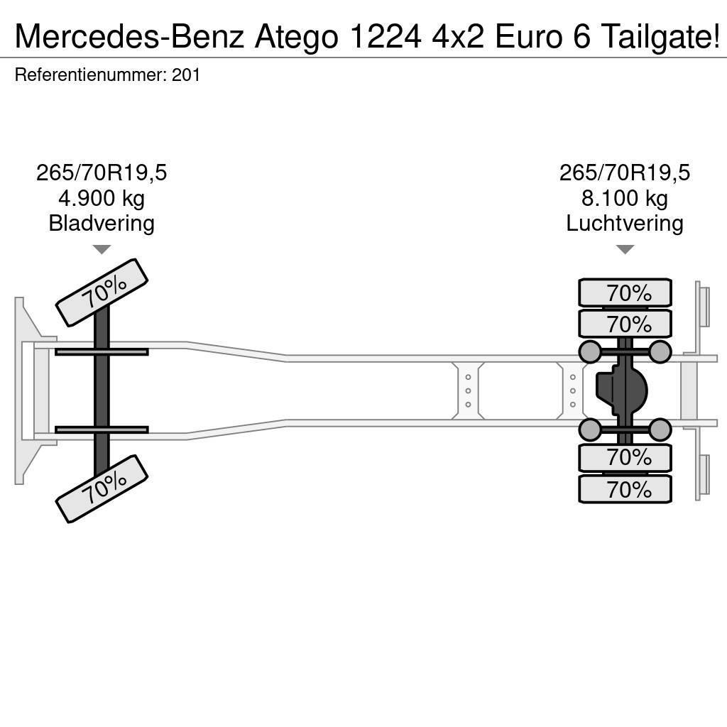 Mercedes-Benz Atego 1224 4x2 Euro 6 Tailgate! Dobozos teherautók
