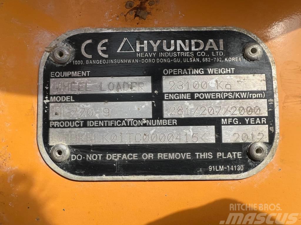 Hyundai HL 770-9 Gumikerekes homlokrakodók