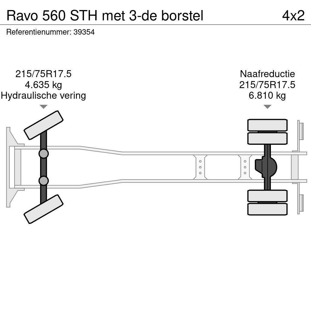 Ravo 560 STH met 3-de borstel Utcaseprő teherautók