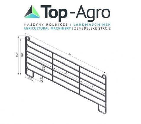 Top-Agro Partition wall door or panel HAP 240 NEW! Állat etetők, itatók