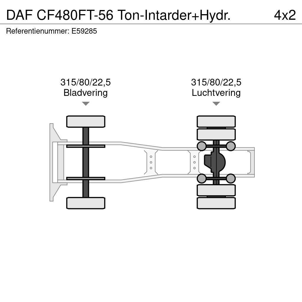 DAF CF480FT-56 Ton-Intarder+Hydr. Nyergesvontatók