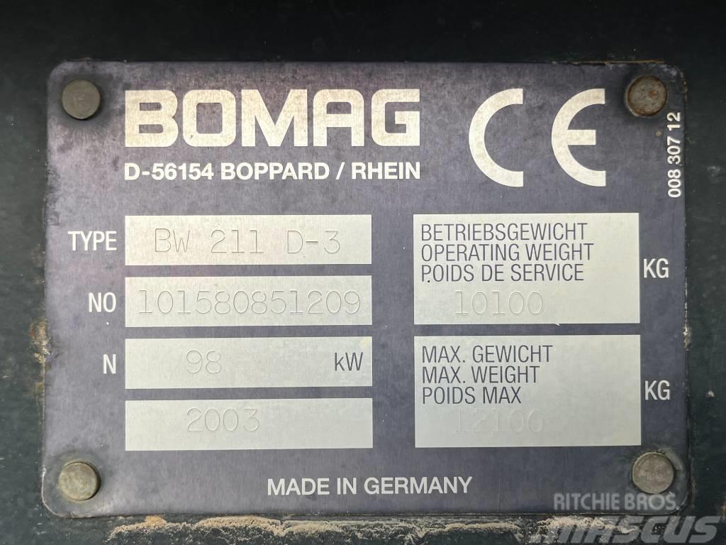 Bomag BW 211 D-3 Egydobos hengerek