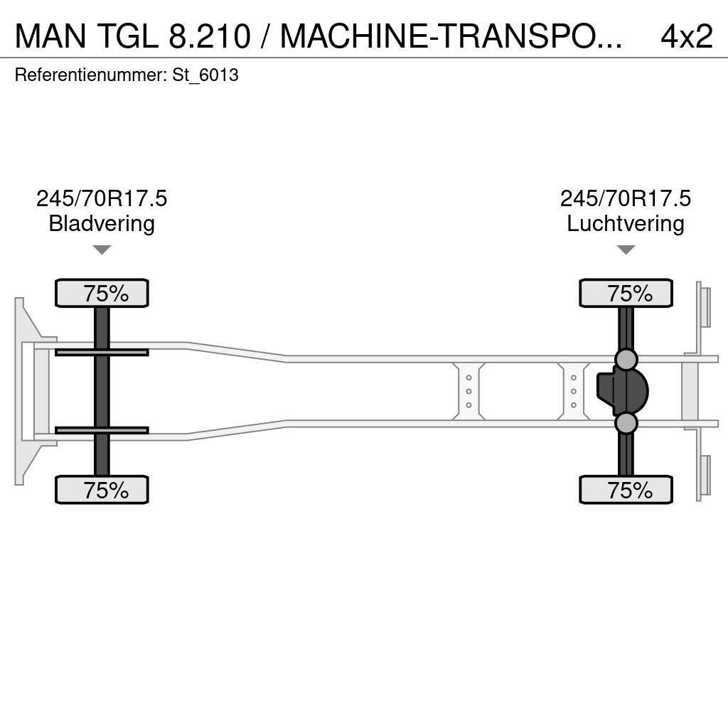 MAN TGL 8.210 / MACHINE-TRANSPORT / OPRIJ-WAGEN / AIRC Járműszállítók