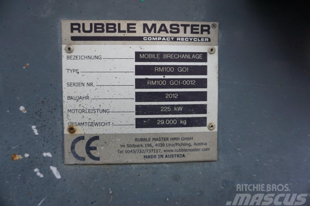 Rubble Master RM 100GO! Mobil törőgépek