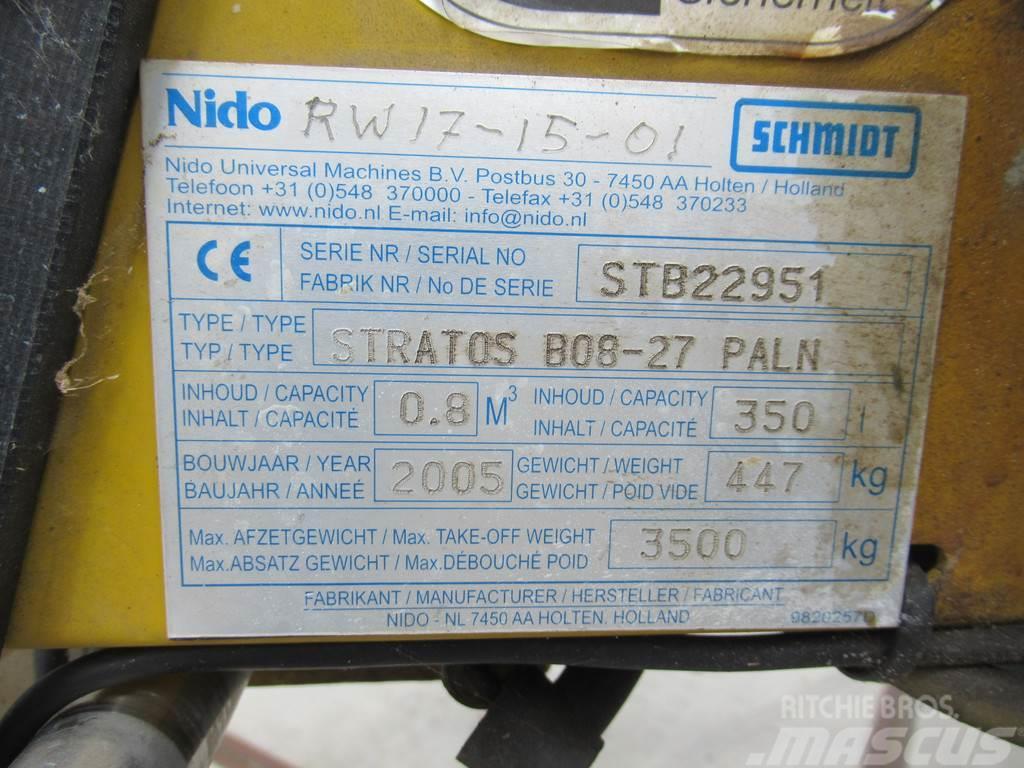 Nido - Schmidt STRATOS B08-27 PALN 0,8m3 + 350 L Zoutst Homok és Sószórók
