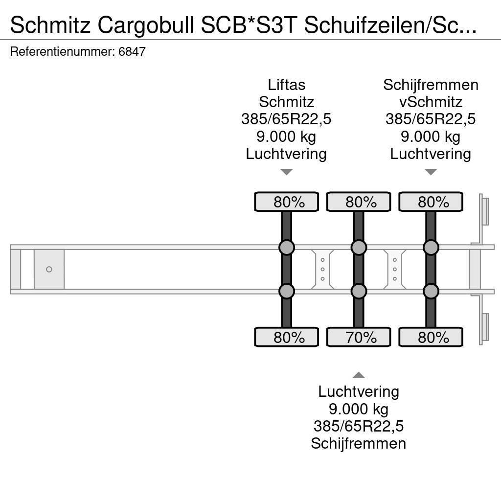 Schmitz Cargobull SCB*S3T Schuifzeilen/Schuifdak Liftas Schijfremmen Elhúzható ponyvás félpótkocsik