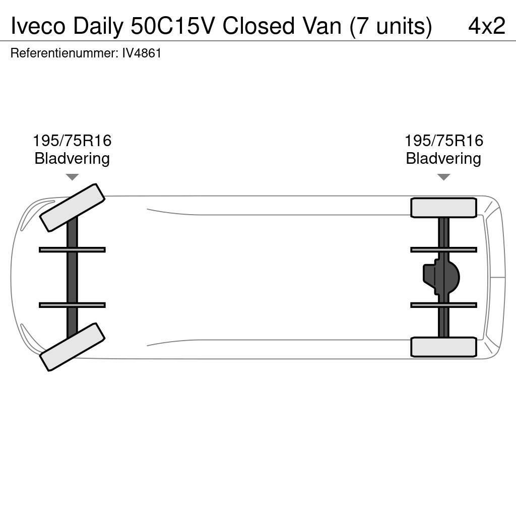 Iveco Daily 50C15V Closed Van (7 units) Dobozos