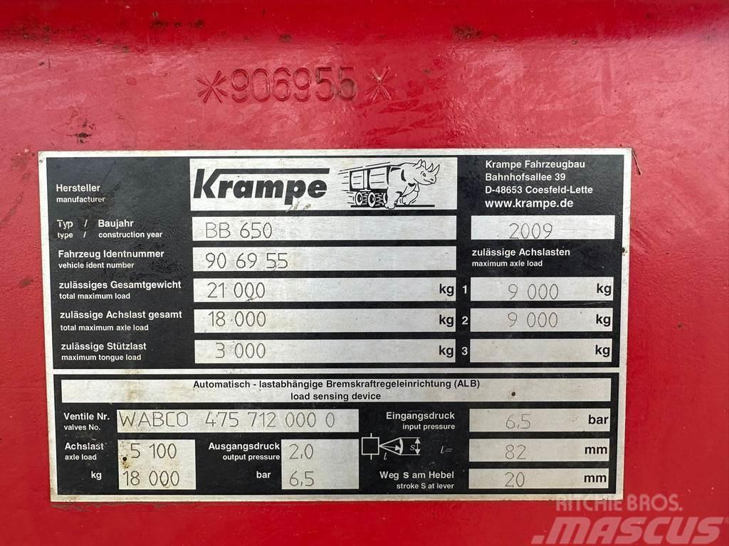 Krampe Big Body 650 Remorca Egyéb pótkocsik