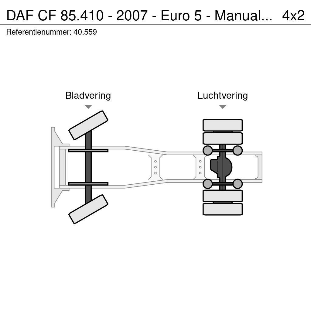 DAF CF 85.410 - 2007 - Euro 5 - Manual ZF - 40.559 Nyergesvontatók