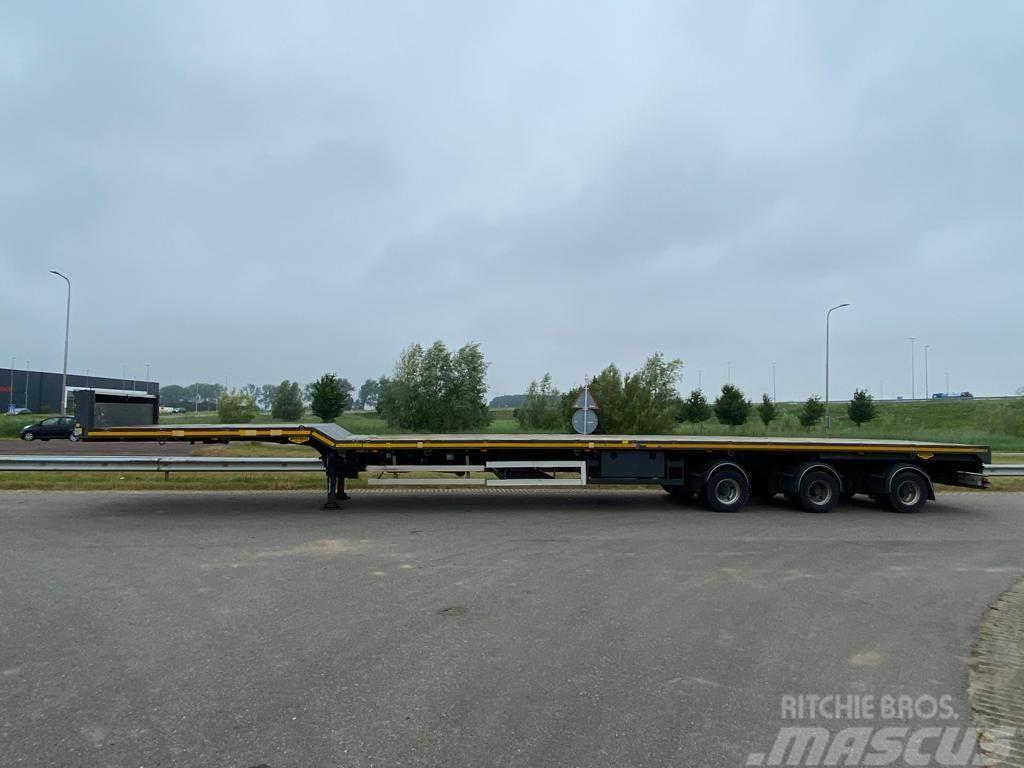 Broshuis 5 AOU-68/3-15 trailer 3 x extendable Windmill Tran Platós / Ponyvás félpótkocsik
