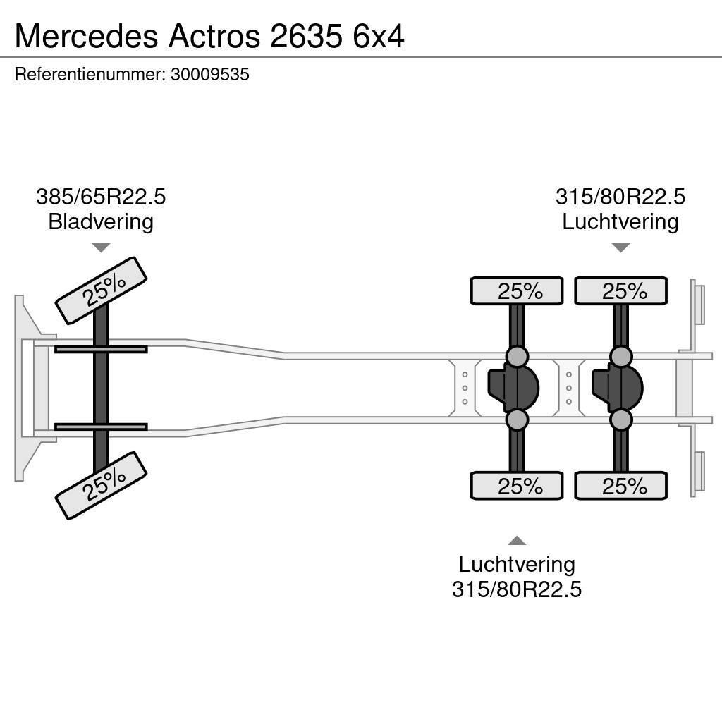 Mercedes-Benz Actros 2635 6x4 Fülkés alváz