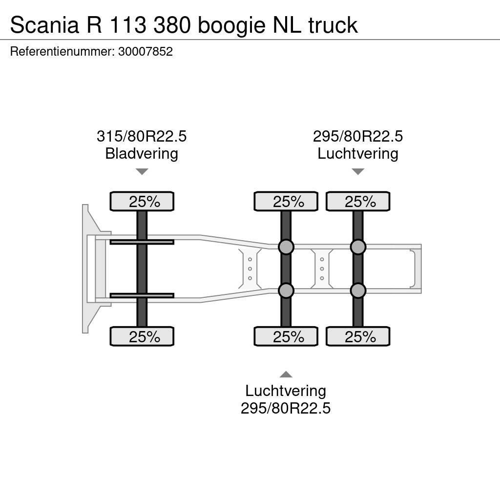 Scania R 113 380 boogie NL truck Nyergesvontatók