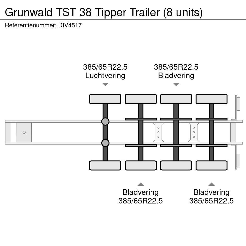 Grunwald TST 38 Tipper Trailer (8 units) Billenő félpótkocsik