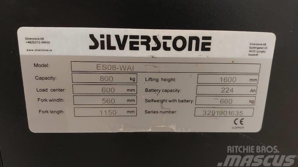 Silverstone ledestabler med initialløft 1,6 m løftehøyde Gyalogkíséretű targonca