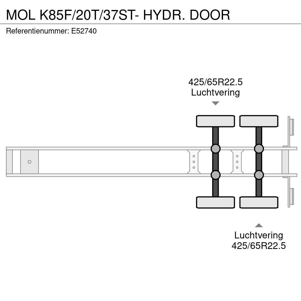 MOL K85F/20T/37ST- HYDR. DOOR Billenő félpótkocsik