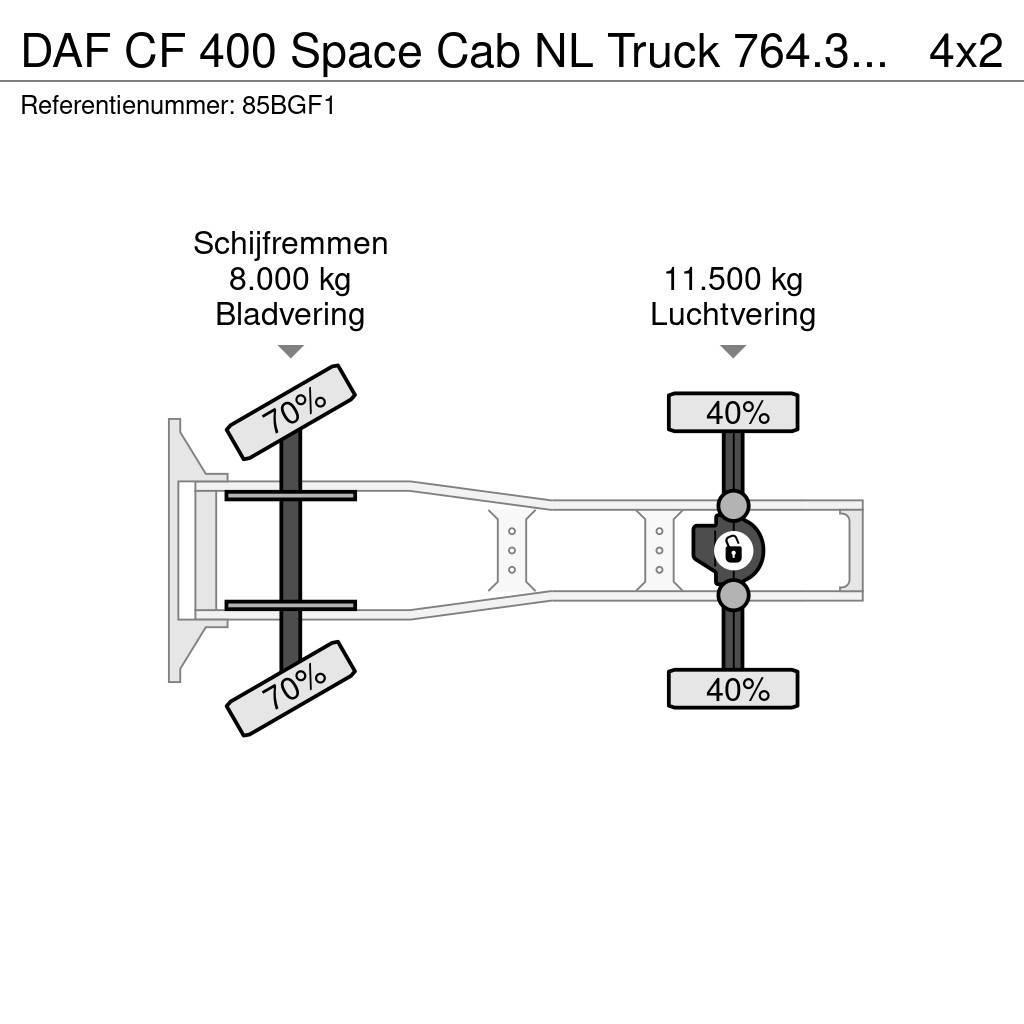 DAF CF 400 Space Cab NL Truck 764.313KM Nyergesvontatók