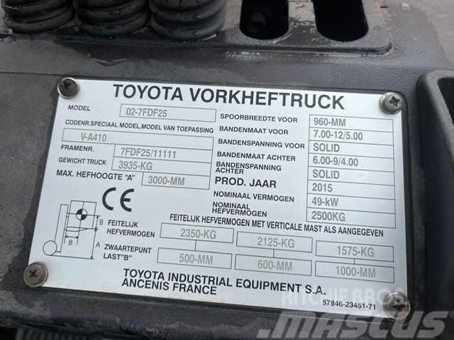 Toyota 7 FD F 25 Dízel targoncák